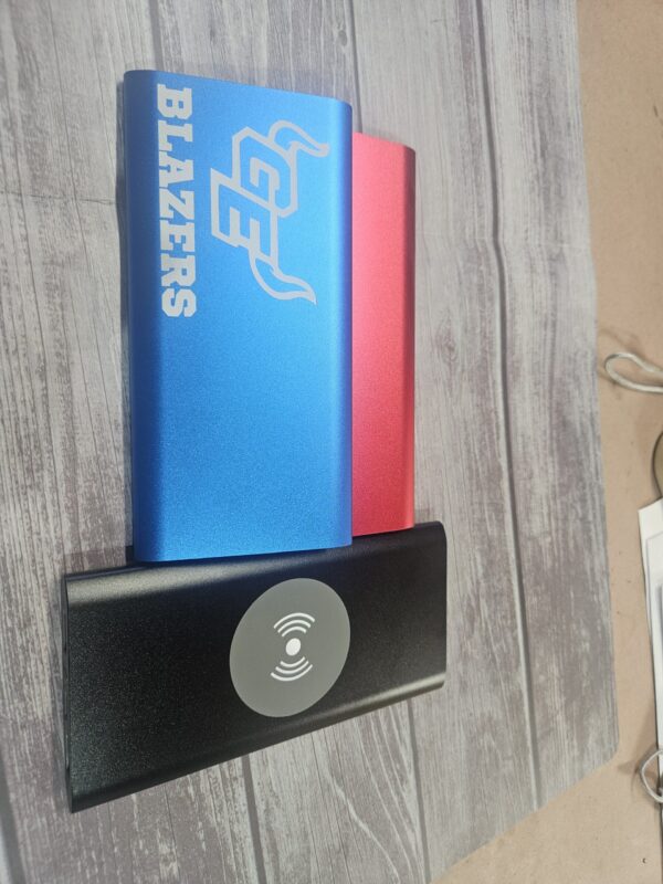Power Bank & Wireless Anodized Aluminum Charger - Image 2