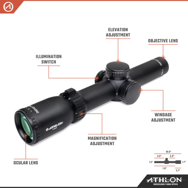Midas BTR GEN2 HD 1-6x24 ATSR4 SFP IR Reticle - Image 3